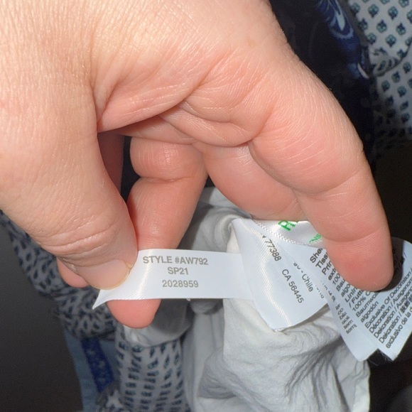 J.Crew Ferris Smocked Ruffle Cotton Voile Dress Blue White Size XS Spring - Picture 9 of 10